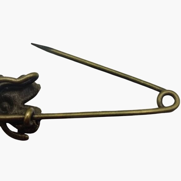 Flower Safety Pin Daisy Charm Four Leaf Clover Irish Skirt Pin Brooch Crafting - Picture 3 of 6